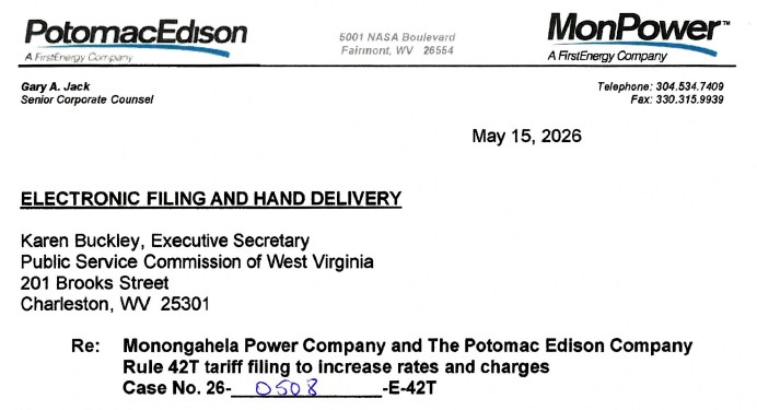 Monongahela Power and Potomac Edison Seek Electric Rate Increases in West Virginia